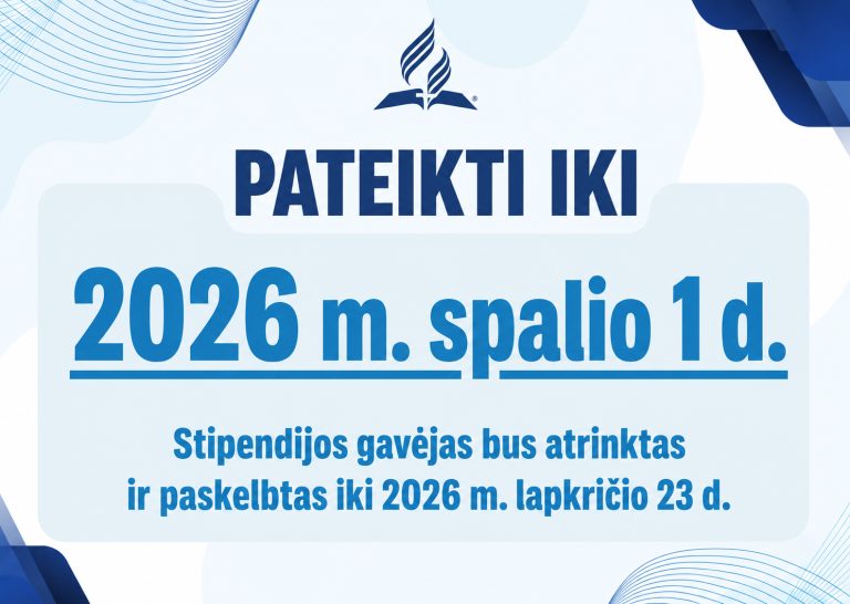 Baltijos unijos stipendija 2026