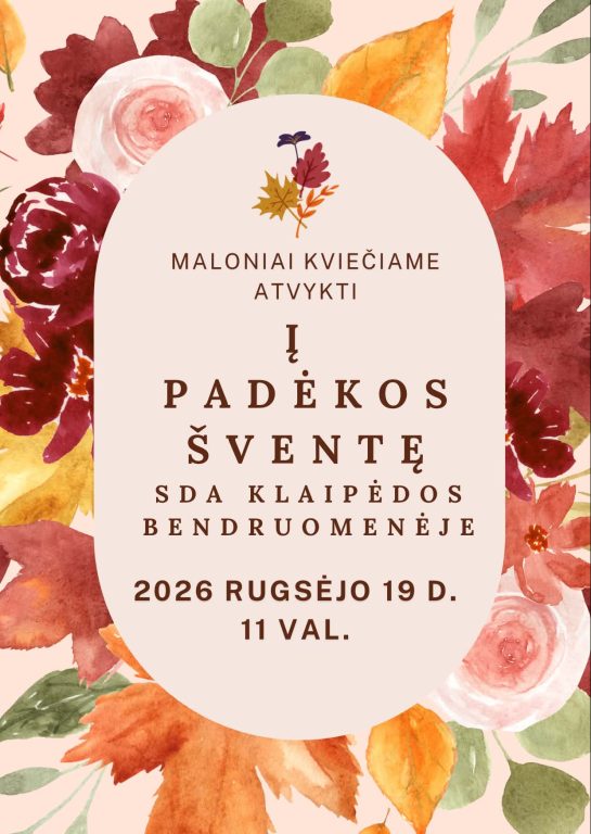 Kviečiame į Padėkos šventę Klaipėdoje